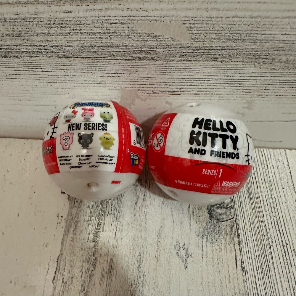 Hello Kitty & Friends Mash’ems Series 1 Mystery Blind Capsules - Lot of 2 NEW